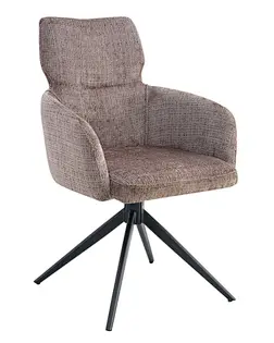 Rotating armchair with armrests